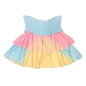 Flowers by Zoe Smocked Ombre’ Ruffle Skirt Girls Size 5 NWT